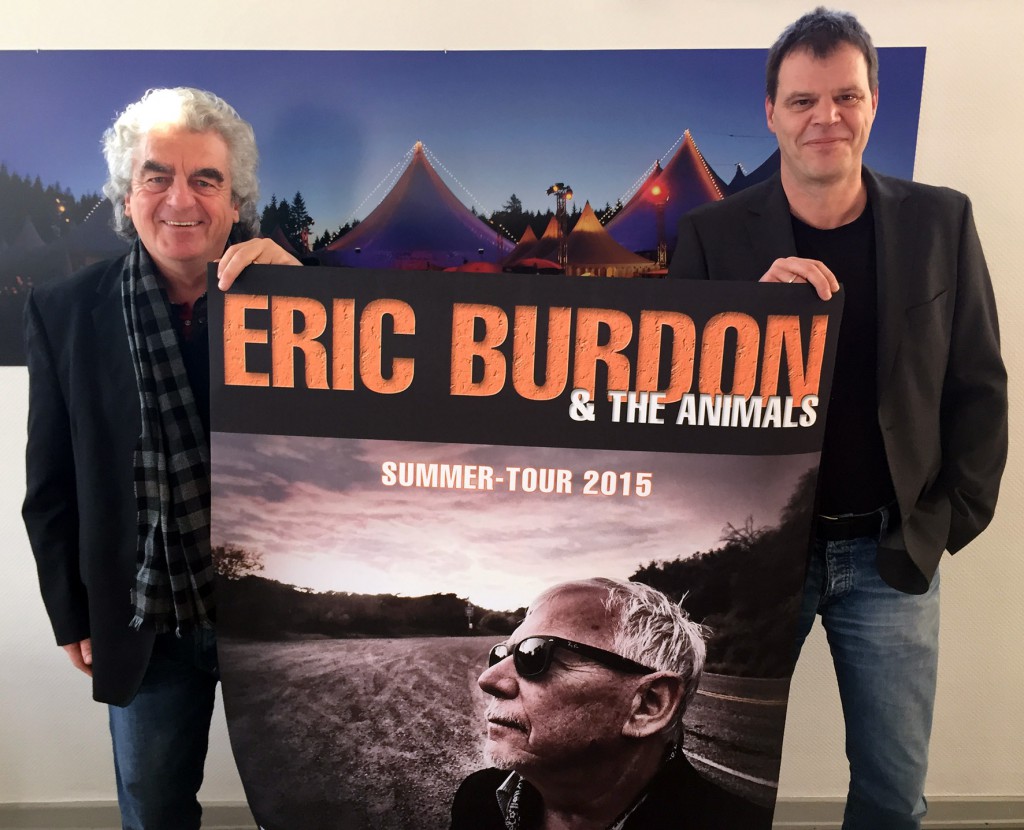 Wolfgang Suttner und Jens von Heyden präsentieren Eric Burdon bei KulturPur25
